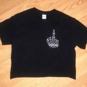 Skeleton Crop Top